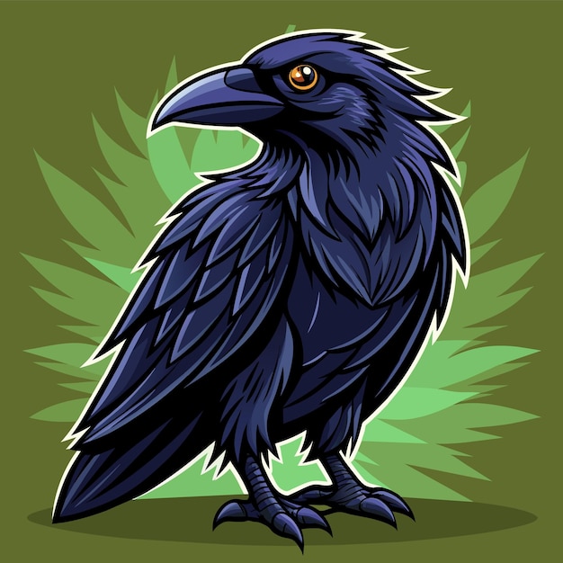 raven vector illustration