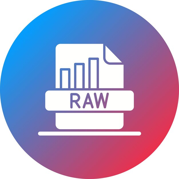 raw data icon vector image can be used for data analytics