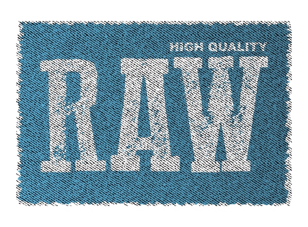 raw denim jeans creative concept on distressed background.