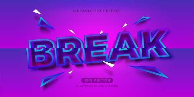 Razor sliced editable text effect