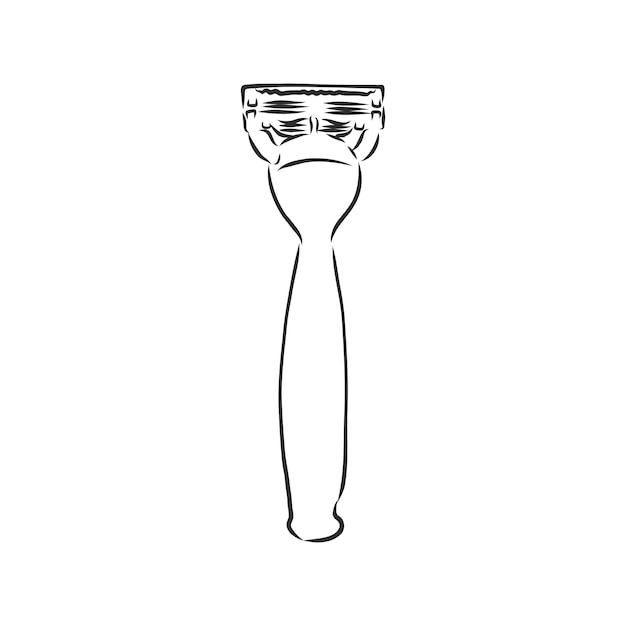 Razor vector sketch icon isolated on background Hand drawn  razor vector sketch illustration