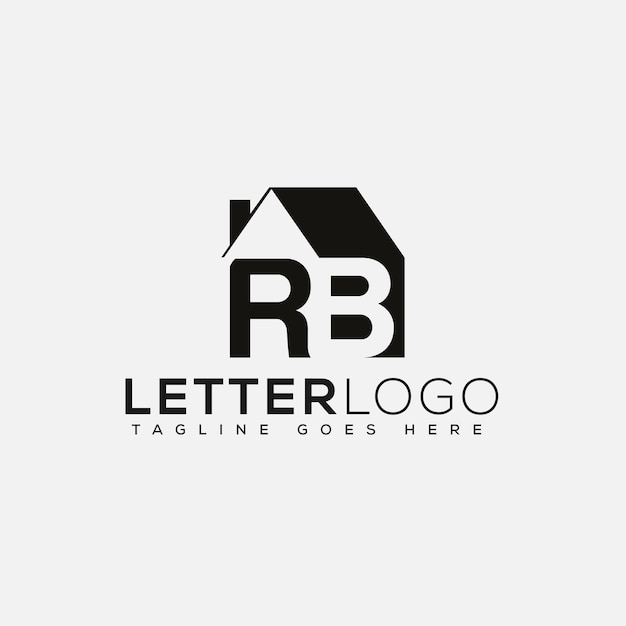 RB Logo Design Template Vector Graphic Branding Element