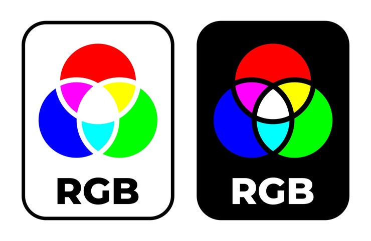 Vector rbg information sign set. vector illustration.