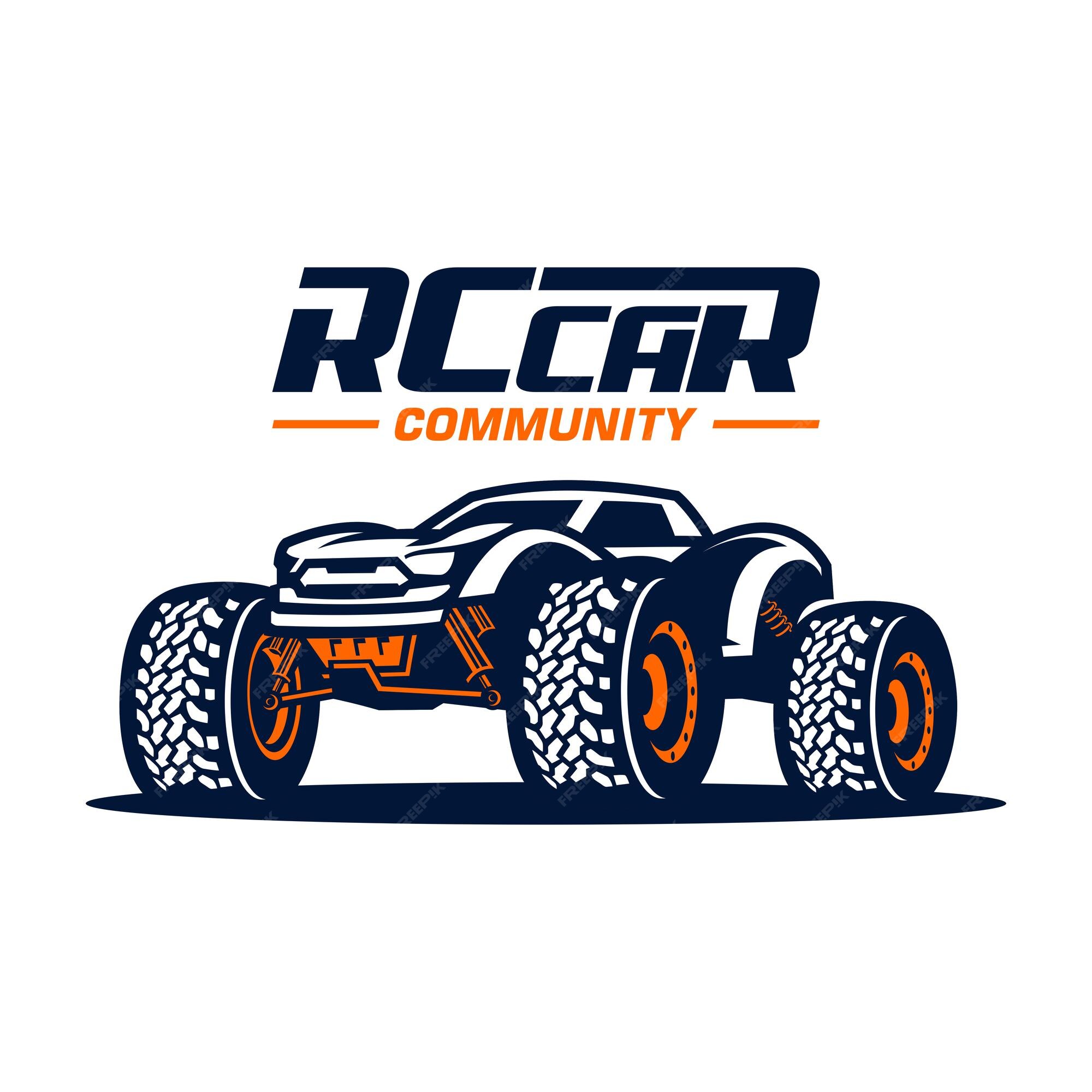 Premium Vector | Rc car logo vector