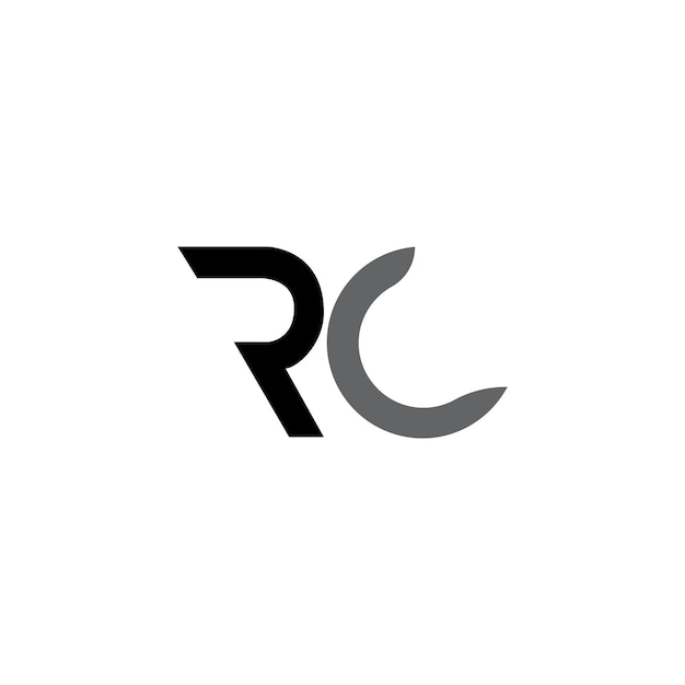 RC Letter Logo-ontwerp