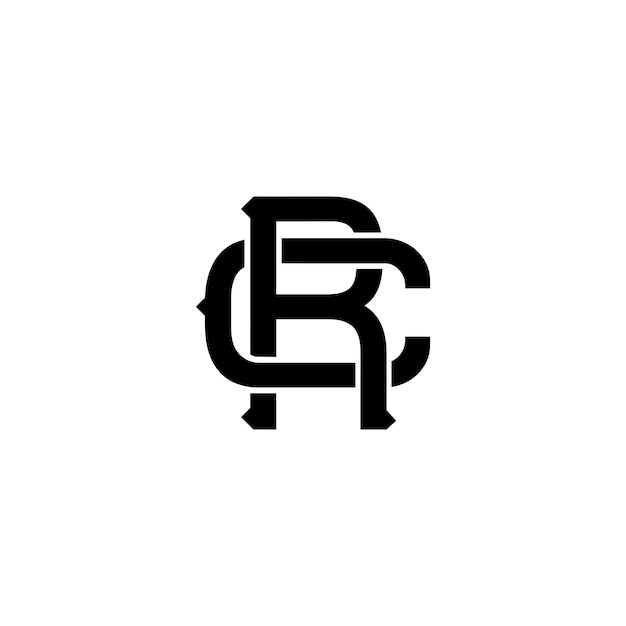 Vettore design del logo rc