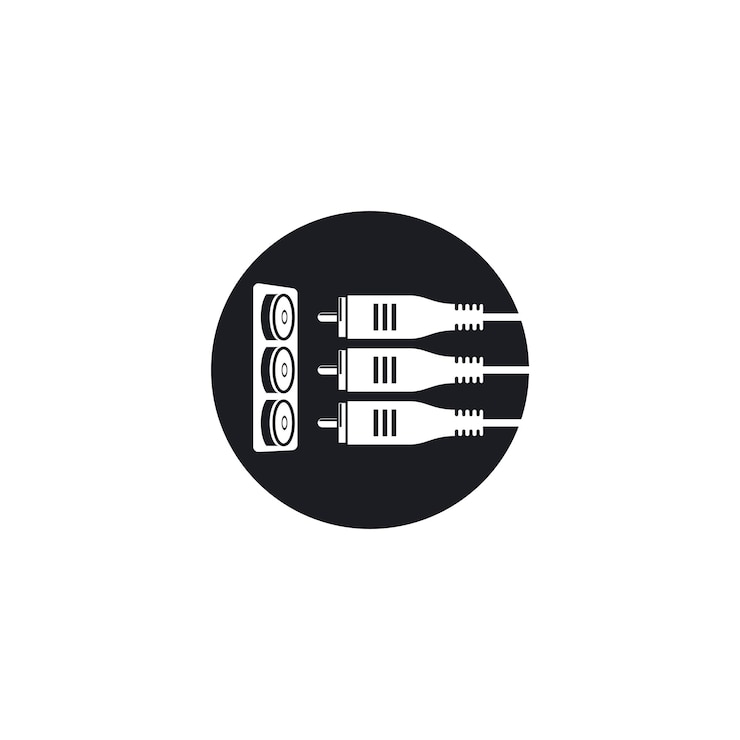 Vector rca cable icon vector illustration design