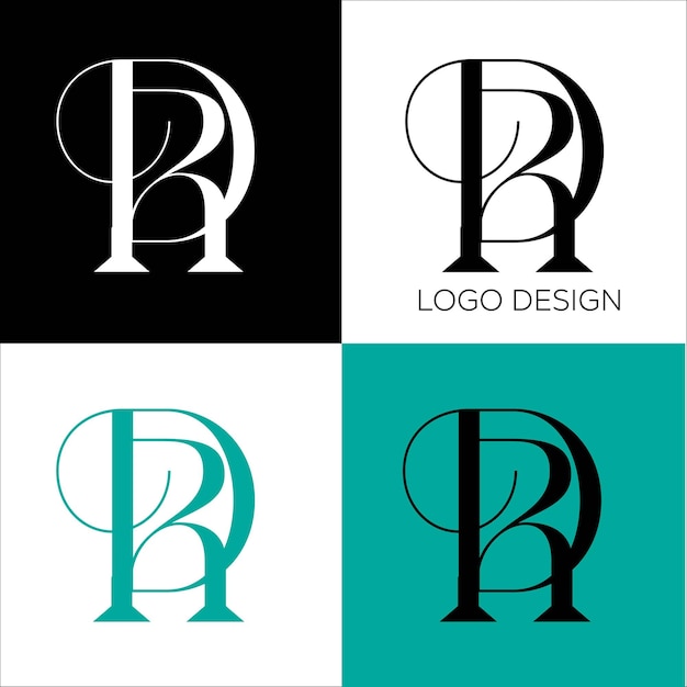 RD beginletter logo ontwerp