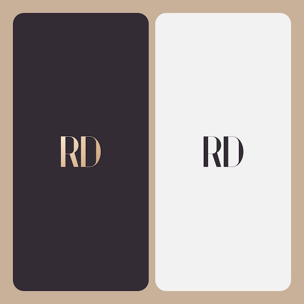 RD logo ontwerp vector afbeelding