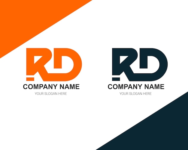 Vector rd vector collection of a logo template