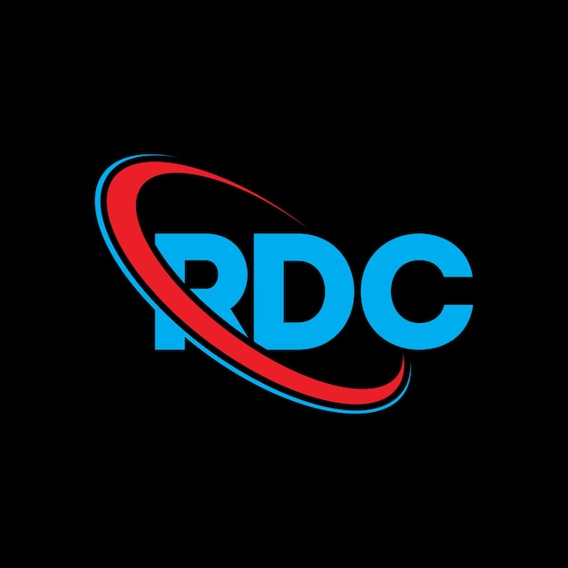 RDC логотип RDC буква RDC буква дизайн логотипа инициалы RDC логотипа, связанного с кругом и заглавными буквами монограмма логотипа RDC типография для технологического бизнеса и бренда недвижимости