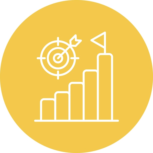 Reach Goal icon vector afbeelding Kan worden gebruikt voor Data Analytics