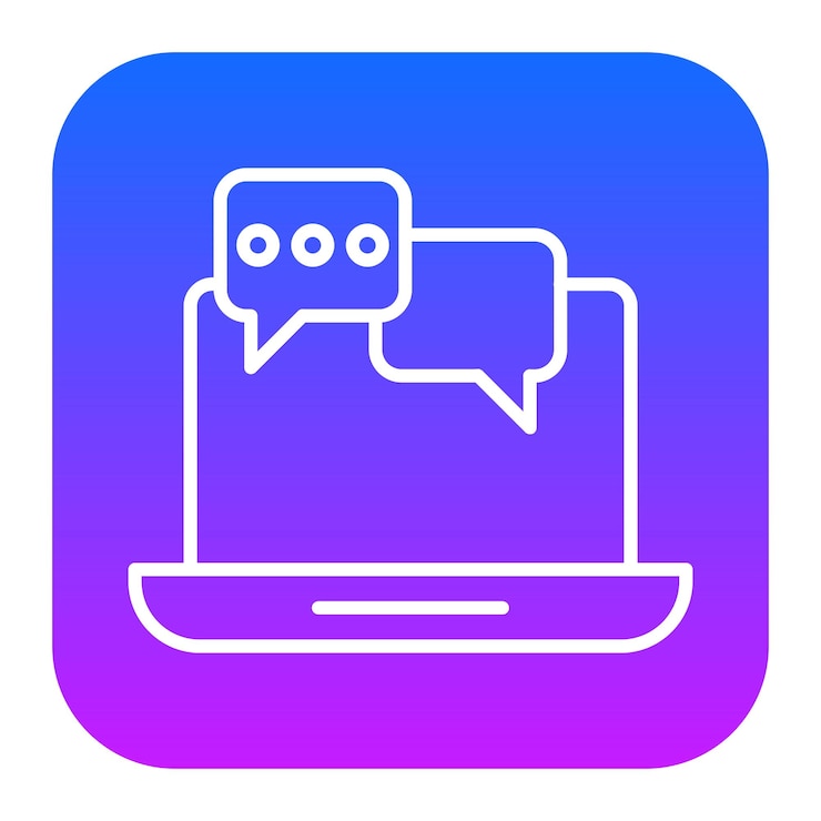 Vector reach out to us icon