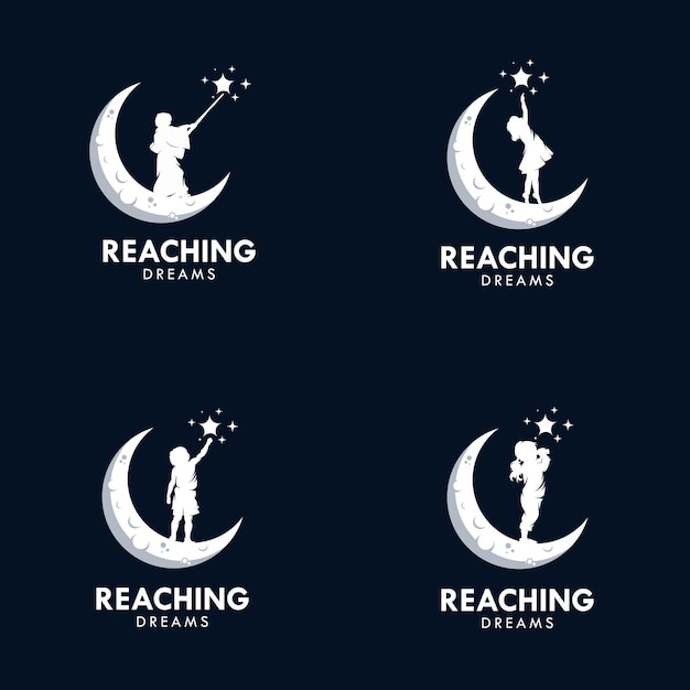 Reaching dreams logo design template