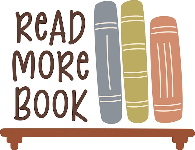 Read More Book Lettering Sticker