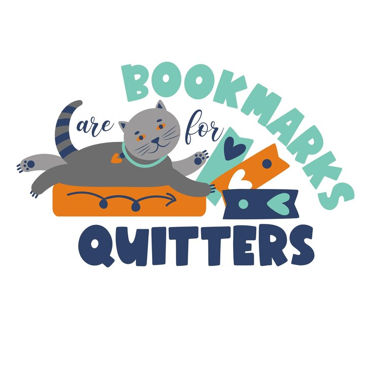 Vector readers and books hand drawn typography poster conceptual handwritten phrase t shirt