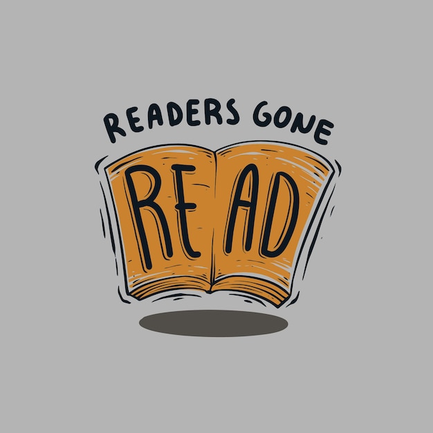 Readers gone read quotes illustration