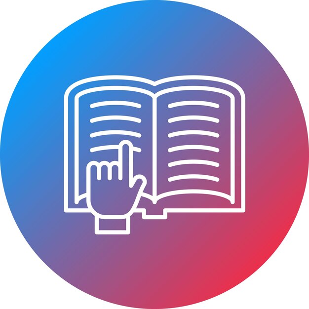 アイコンベクトル画像を読み取る 図書館に使用できます