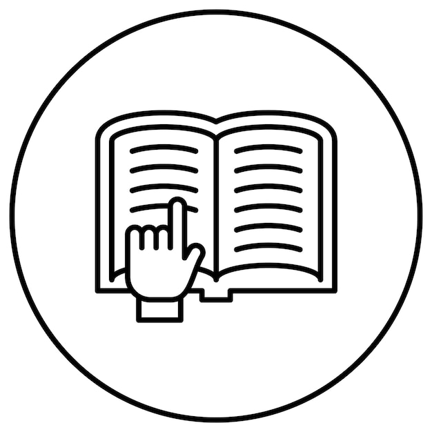 アイコンベクトル画像を読み取る 図書館に使用できます