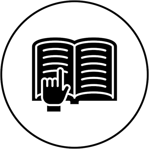 アイコンベクトル画像を読み取る 図書館に使用できます