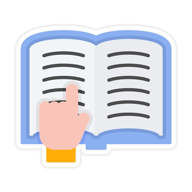 reading icon vector image can be used for library