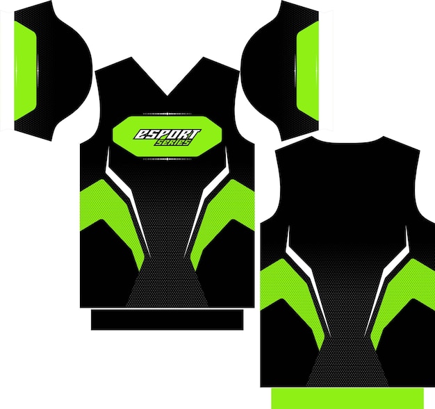 Ready to print short sleeve gaming jersey design