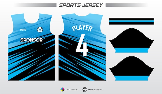 Vector ready to print sports jersey