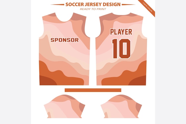 a ready to print vector sports jersey design