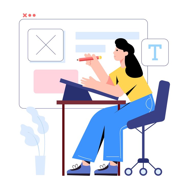 Vector ready to use flat illustration of ux design
