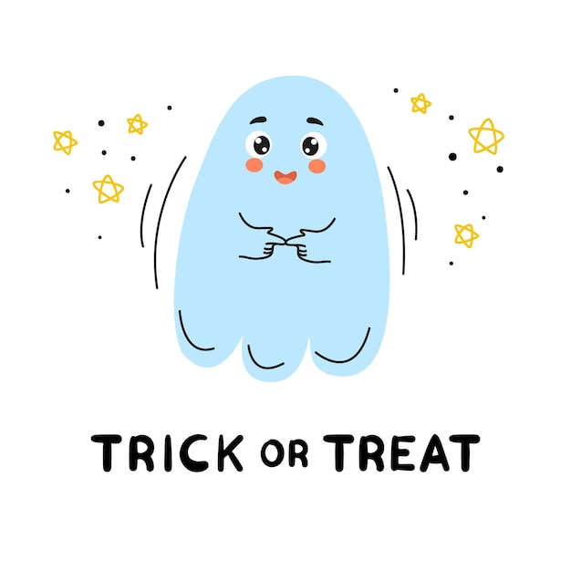 Readymade ghost banner cute spooky illustration ghost character ghost cute ghost doodle ghost