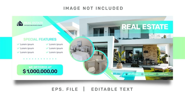 real eatate banner sale and promotion template