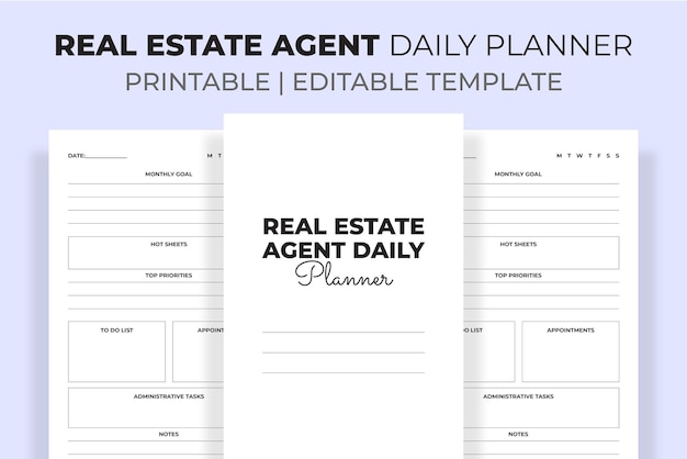 Real Estate Agent Daily Planner