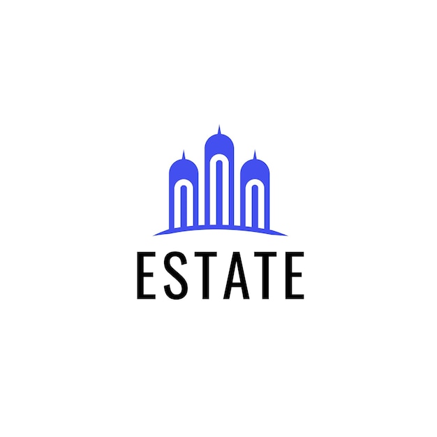 Real Estate Apartment Building Logo Business Chart Logo design Vector format