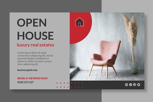 Real estate banner template