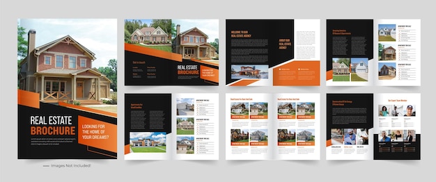 Real estate brochure or architecture brochure, architecture portfolio