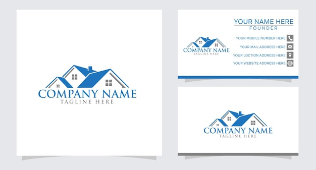 real estate building and construction logo vector design