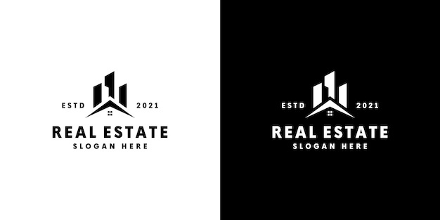 Progettazione del logo dell'edificio immobiliare