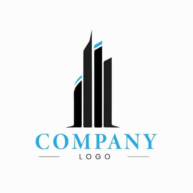 Vector real estate building or tower logo