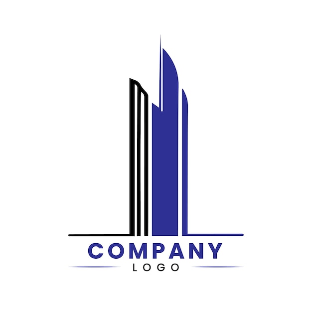 real estate building or tower logo