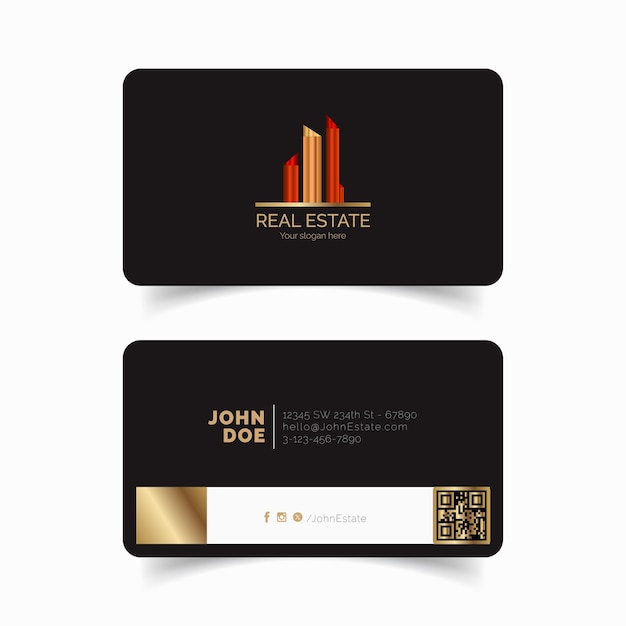 Real estate business card template