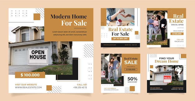 real estate business instagram posts collection