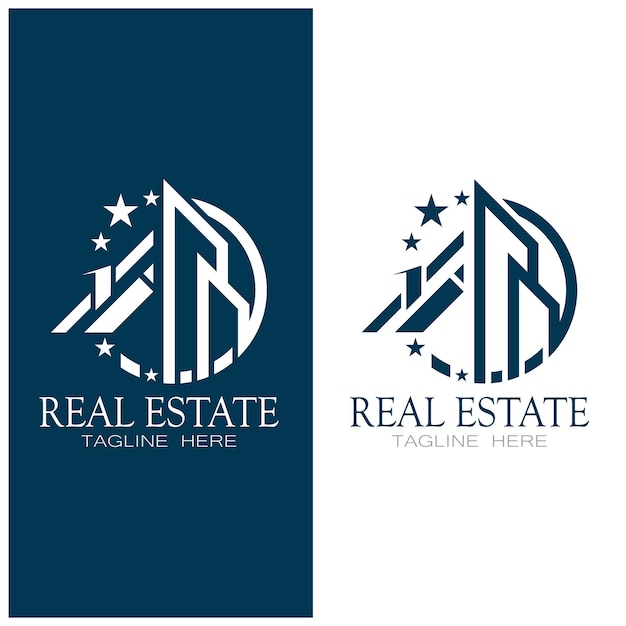 Real Estate Business Logo Template Building Property Development and Construction Logo Vector