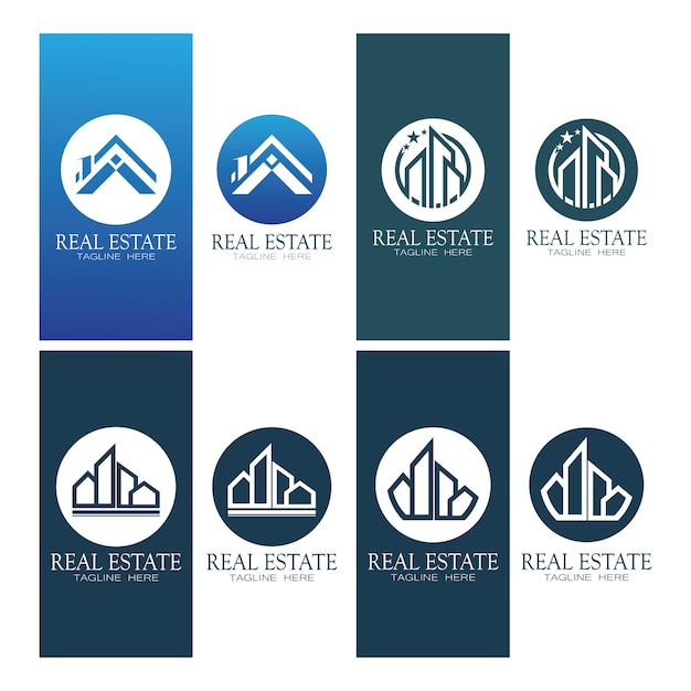 Real Estate Business Logo vector illustratie ontwerp