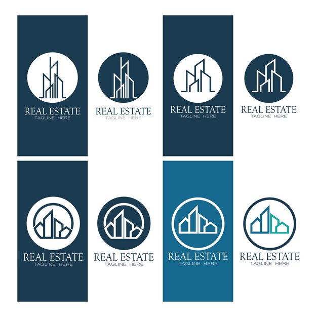 Real Estate Business Logo vector illustratie ontwerp