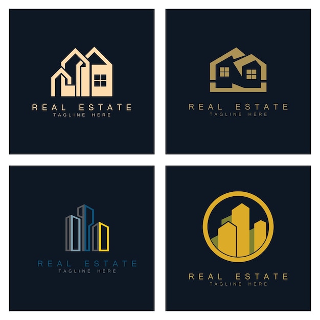 Real Estate Business Logo vector illustratie ontwerp