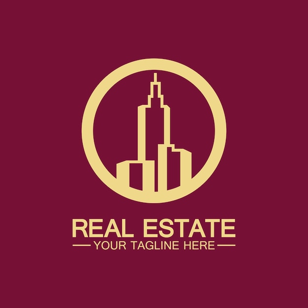 Real Estate Business Logo vector illustratie ontwerp