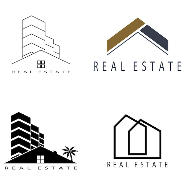 Real Estate Business Logo vector illustration design