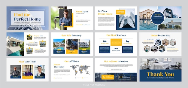 Real estate business presentation template