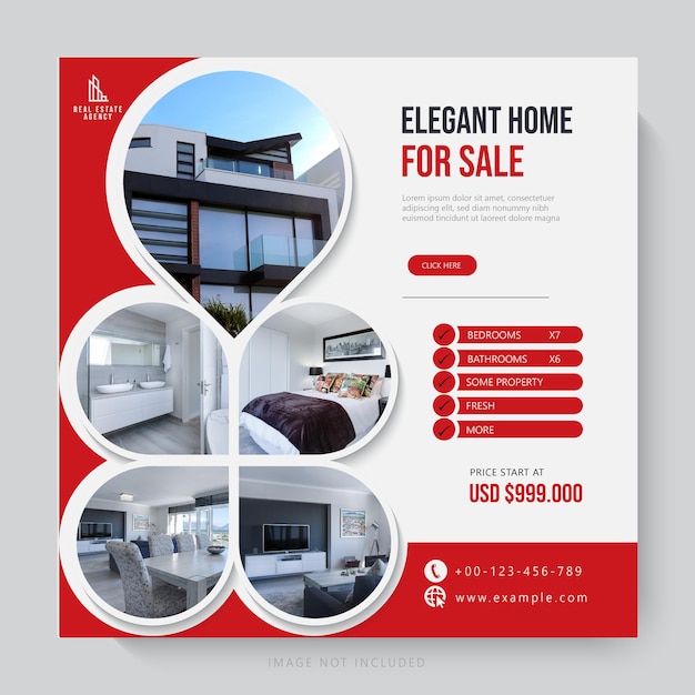 real estate business social media template