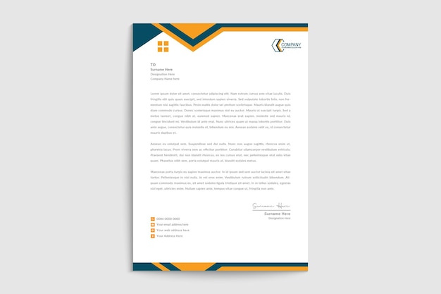 Real estate company letterhead design